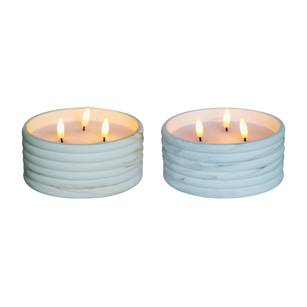 LED Cement 3D Electronic Wick Candle para sa Mga Dekorasyon sa Bahay