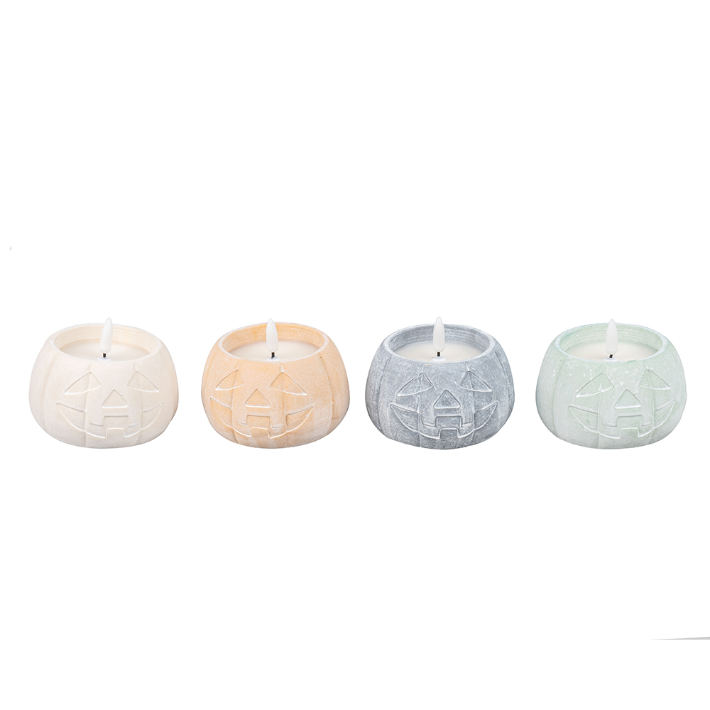 Pinapagana ng baterya LED 3D wick flameless flickering candle